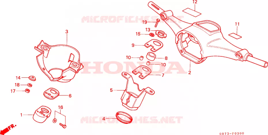 GUIDON Honda MOTO 70 CUB 1993  C70ZP