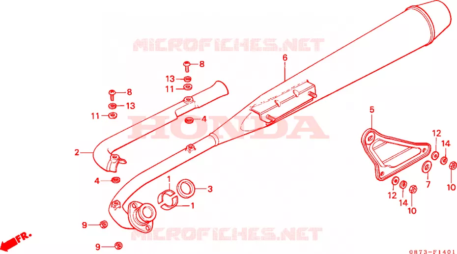 SILENCIEUX D'ECHAPPEMENT(2) Honda MOTO 90 CUB 1982  C90ZC