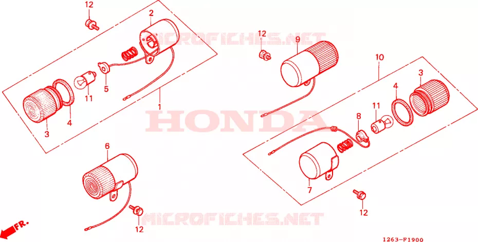 CLIGNOTANT Honda MOTO 70 DAX 1987  ST70C