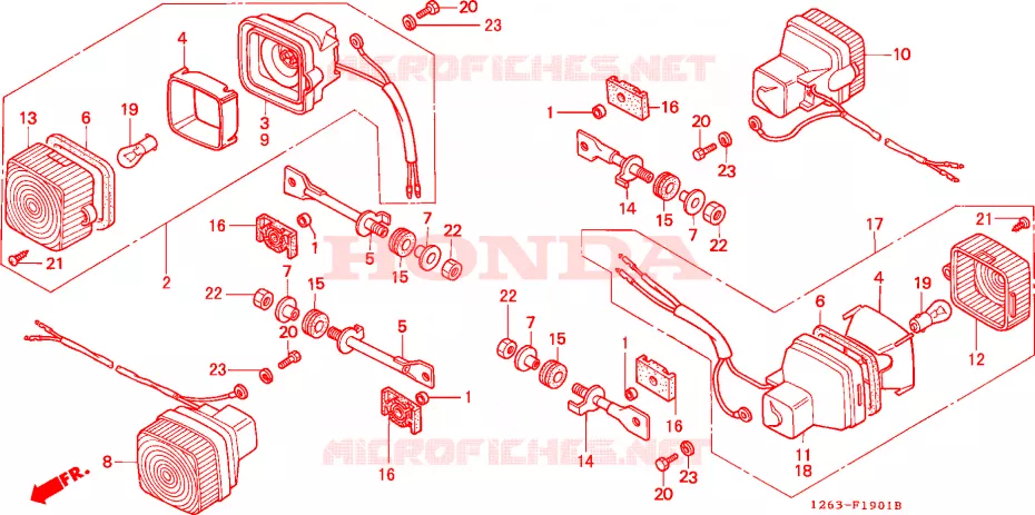 CLIGNOTANT Honda MOTO 70 DAX 1990  ST70L