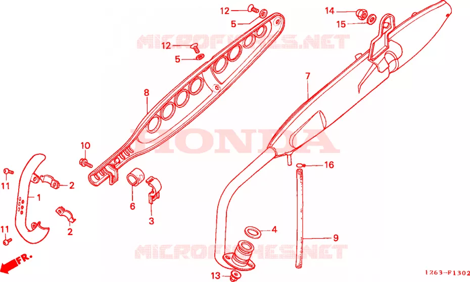 SILENCIEUX D'ECHAPPEMENT (ST70L) Honda MOTO 70 DAX 1990  ST70L