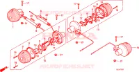 CLIGNOTANT(2) pour Honda MONKEY 50 de 1979
