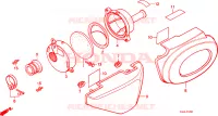 FILTRE A AIR   COUVERCLE LATERAL pour Honda MONKEY 50 de 1979