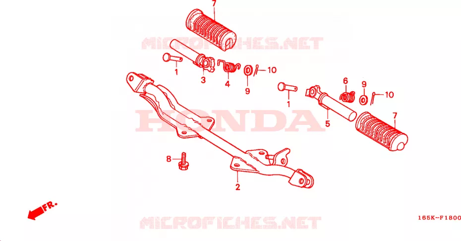 REPOSE PIED Honda MOTO 50 MONKEY 1995  Z50JN