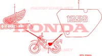 EMBLEME pour Honda XLS 125 de 1982