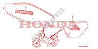 RAYURE/EMBLEME  pour Honda XLS 125 de 1981