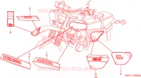 RAYURE/EMBLEME  pour Honda XLS 125 de 1982