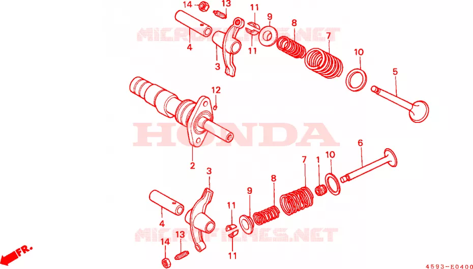 ARBRE A CAMES - SOUPAPE Honda MOTO 110 CT 1982  CT110C
