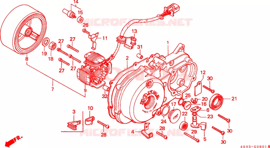GENERATRICE(2) Honda MOTO 110 CT 1982  CT110C