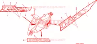 AUTOCOLLANTS pour Honda 50 DIO de 1993