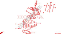 CYLINDRE   CULASSE pour Honda NE 50 VISION de 1990