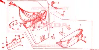 FEUX ARRIERE pour Honda NE 50 VISION de 1990