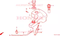 RESERVOIR D'HUILE pour Honda NE 50 VISION de 1990