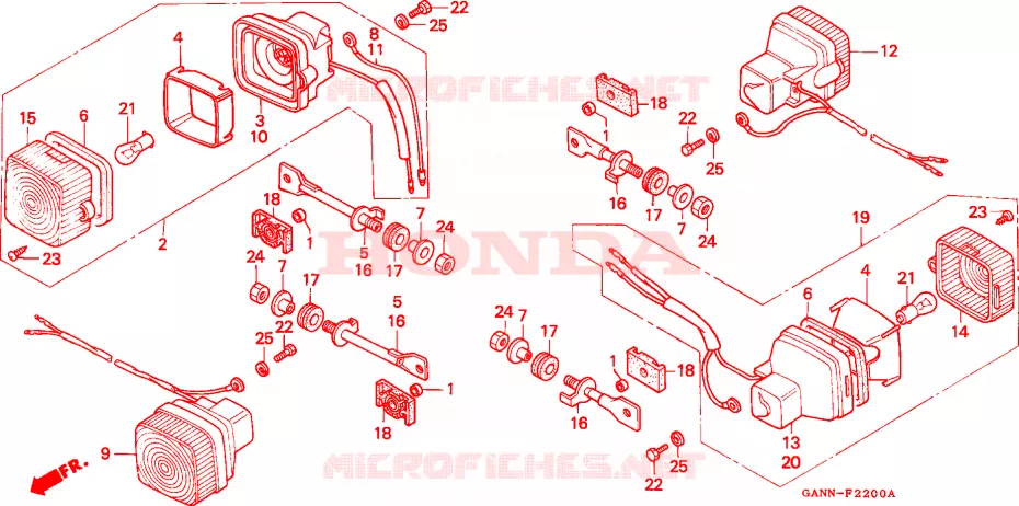 CLIGNOTANT Honda MOTO 70 DAX 1992  ST70N