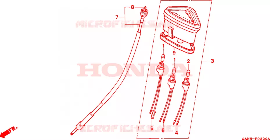 COMPTEUR DE VITESSE Honda MOTO 70 DAX 1992  ST70N