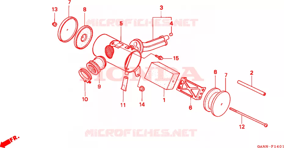 FILTRE A AIR Honda MOTO 70 DAX 1994  ST70R