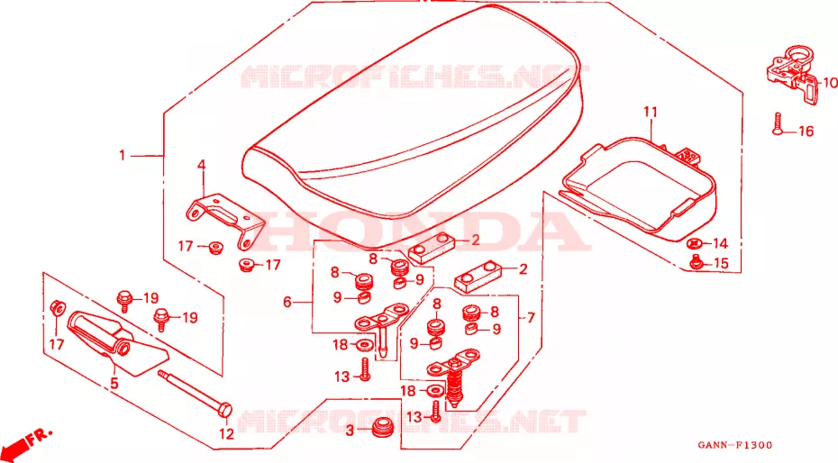 SELLE Honda MOTO 70 DAX 1996  ST70T