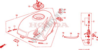 RESERVOIR A CARBURANT pour Honda NSR 75 HRC de 1994