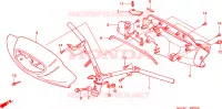 GUIDON   CARENAGE pour Honda BALI 50 MOPED de 1998