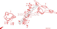 TUYAU DE GUIDON(2) pour Honda CUB 90 STANDARD single seat, circle shape winker de 1999