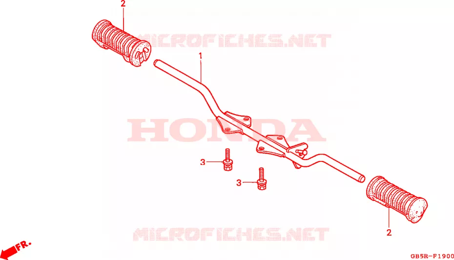 REPOSE PIED Honda MOTO 70 C70 1995  C70CWR