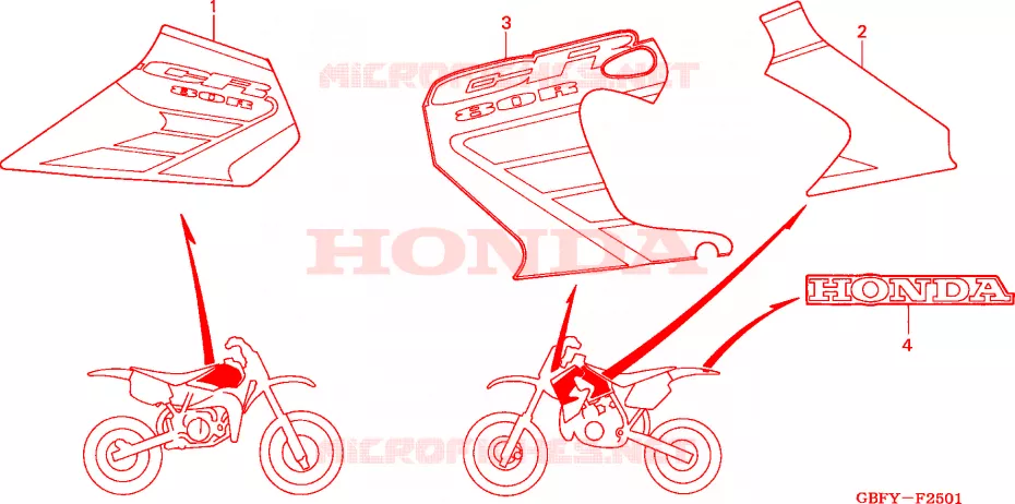 t (CR80R/CR80RB-2) Honda MOTO 80 CR 2002  CR80R2