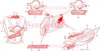 MARQUE(2) pour Honda SFX 50 MOPED de 1996