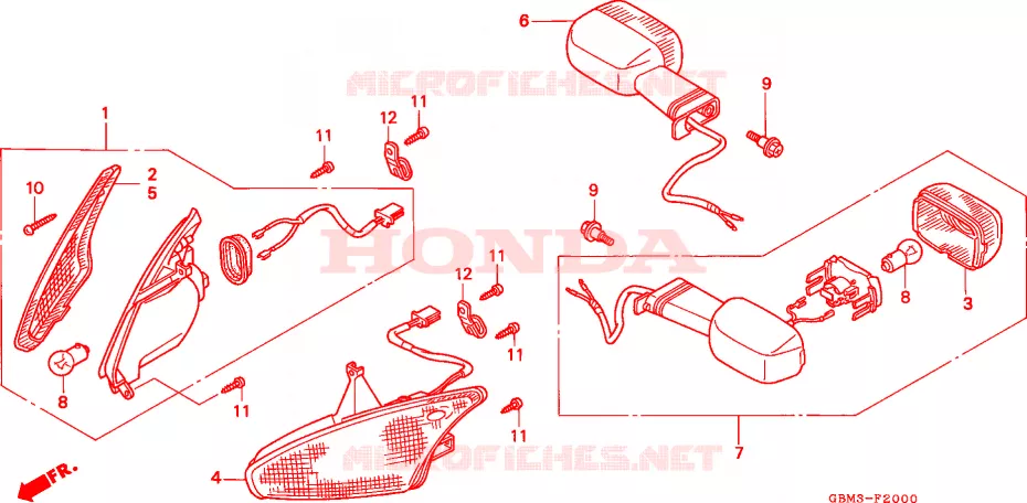 CLIGNOTANT Honda SCOOTER 50 SFX 1996  SFX50T