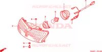 PHARE pour Honda SFX 50 REPSOL de 2000