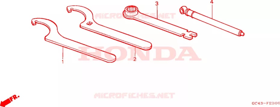 OUTIL Honda MOTO 80 CR 1986  CR80R2G