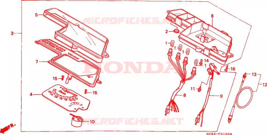 COMPTEUR Honda SCOOTER 50 LEAD 1990  NH50MSL