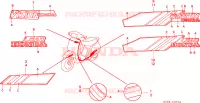 AUTOCOLLANTS pour Honda NH 80 de 1994
