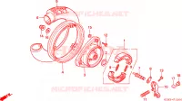 ROUE ARRIERE pour Honda NH 80 de 1994