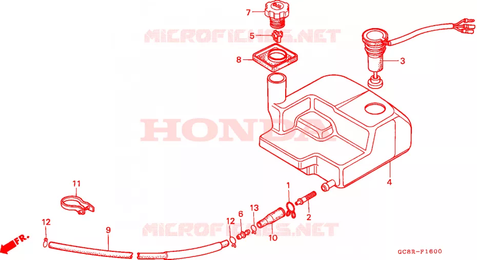 RESERVOIR D'HUILE Honda SCOOTER 80 LEAD 1994  NH80MDR