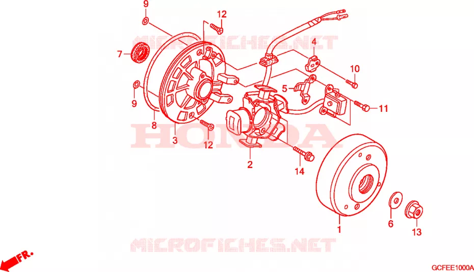 ALTERNATEUR Honda MOTO 70 CRF 2009  CRF70F9