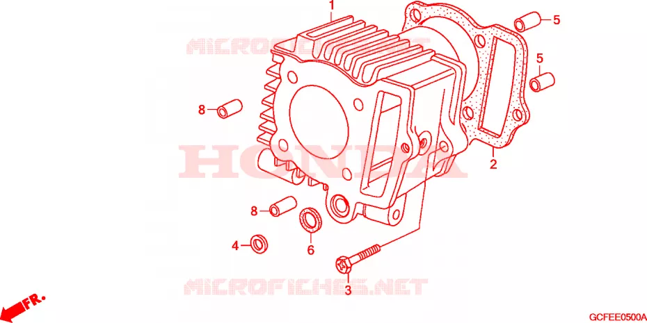 CYLINDRE Honda MOTO 70 CRF 2007  CRF70F7