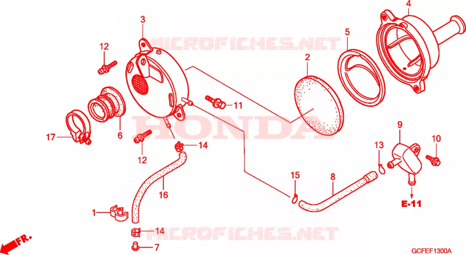 FILTRE A AIR Honda MOTO 70 CRF 2006  CRF70F6