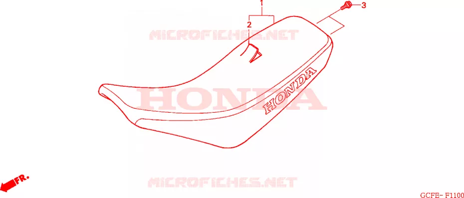 SELLE Honda MOTO 70 CRF 2008  CRF70F8