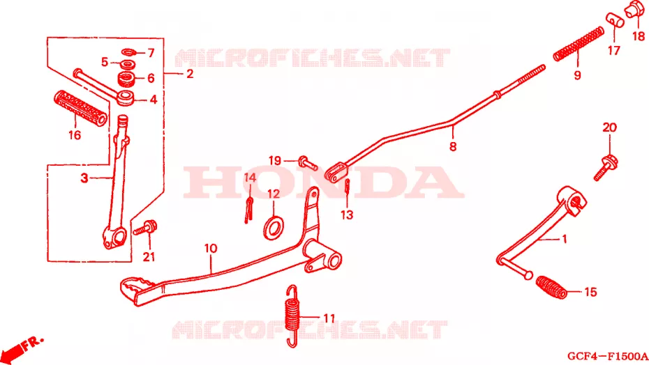 PEDALE Honda MOTO 70 XR 2003  XR70R3