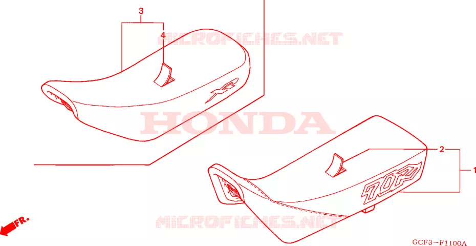 SELLE Honda MOTO 70 XR 2000  XR70RY