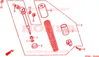 AMORTISSEUR ARRIERE pour Honda SKY 50 de 2001