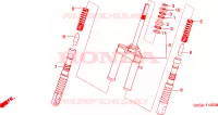 FOURCHE pour Honda SKY 50 de 2000