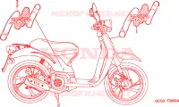 MARQUE(1) pour Honda SKY 50 de 1998