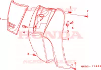 PROTEGE JAMBE pour Honda SKY 50 de 2000