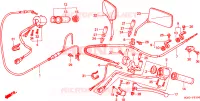 COMMODO   LEVIER   CABLE pour Honda SHADOW 90 de 1999