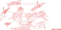 RAYURE(4) pour Honda X8R 50 CROSS SPORT de 1998