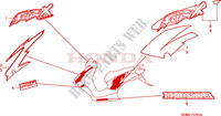 RAYURE(5) pour Honda X8R 50 CROSS SPORT MOPED de 2000