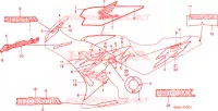 AUTOCOLLANTS (NSR50FS) pour Honda NSR 50 de 1995