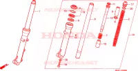 FOURCHE pour Honda NSR 50 de 1995