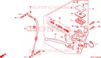MAITRE CYLINDRE DE FREIN AVANT pour Honda NSR 50 de 1995